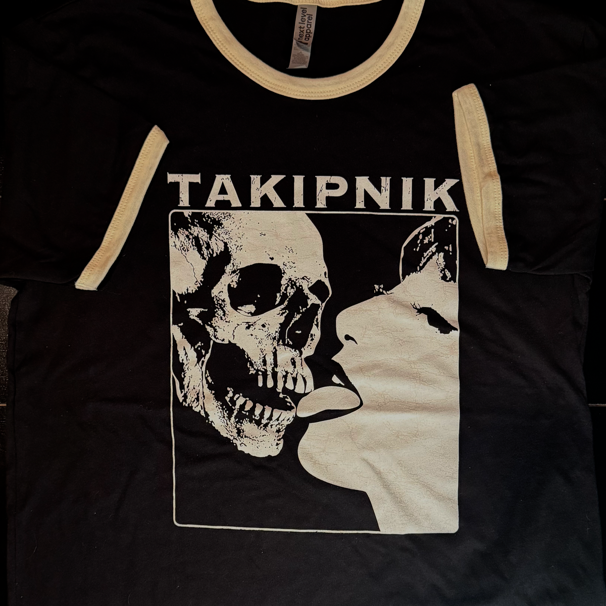 Black Skull Licker Ringer Shirt